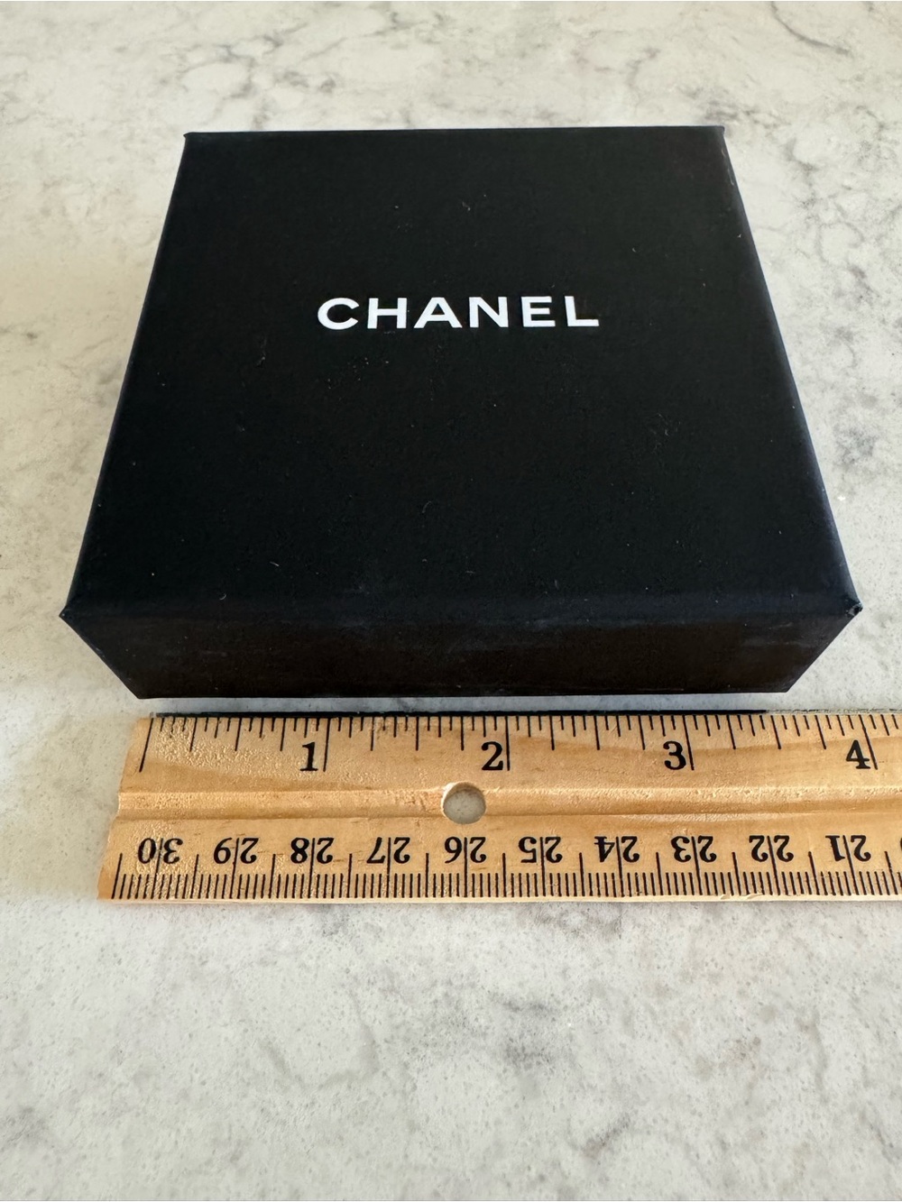 CHANEL Black and White Logo Gift Box